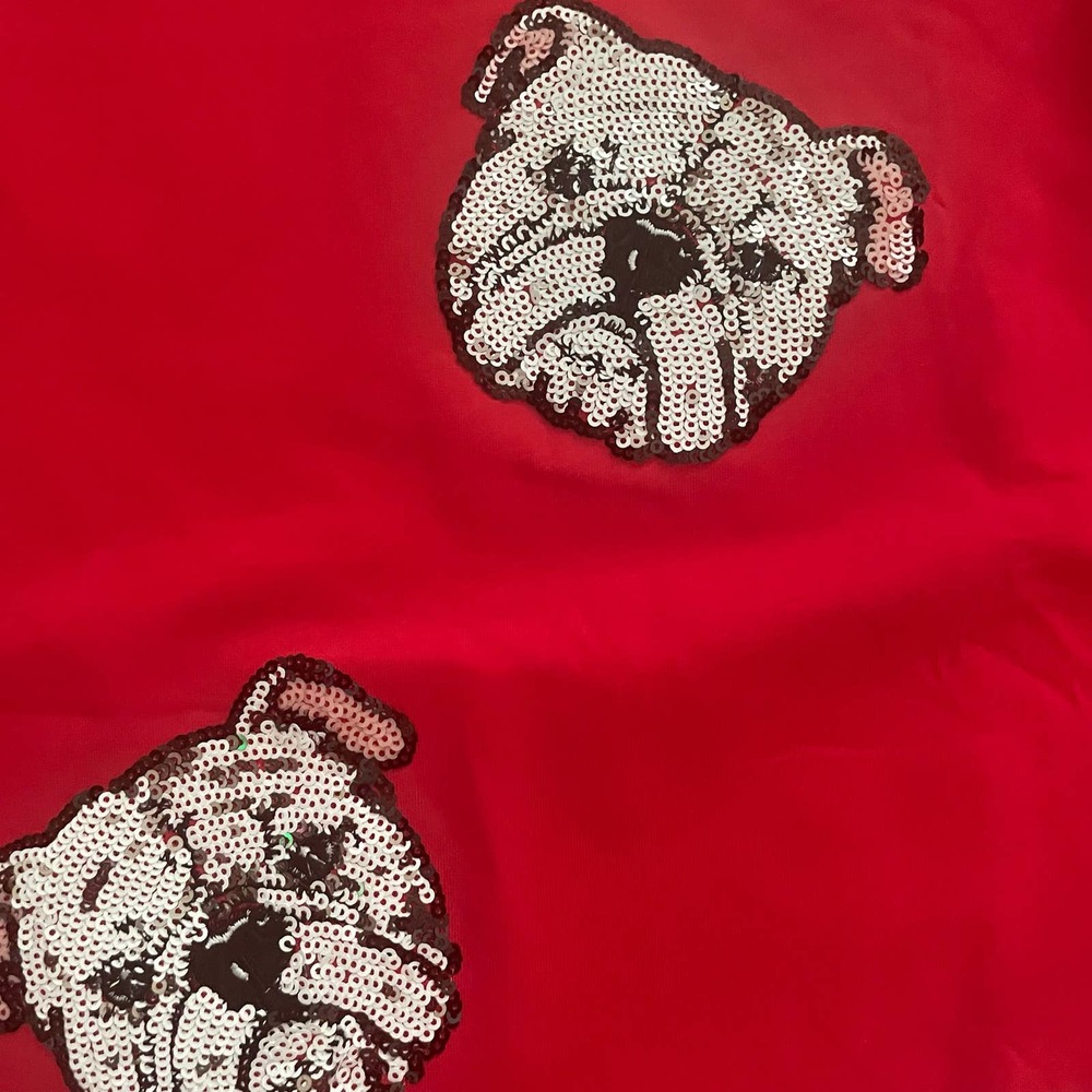 Sparkle & Fade Red Bulldog Print Blouse - Picture 5 of 8